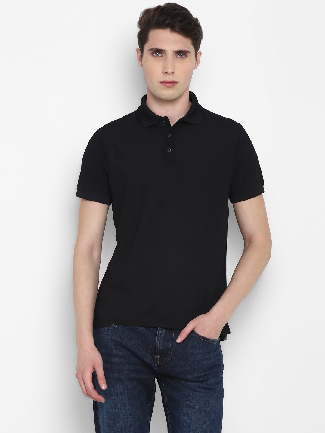 Men's Activewear Honeycomb Kooltex Half Sleeves Polo Collar T-Shirt