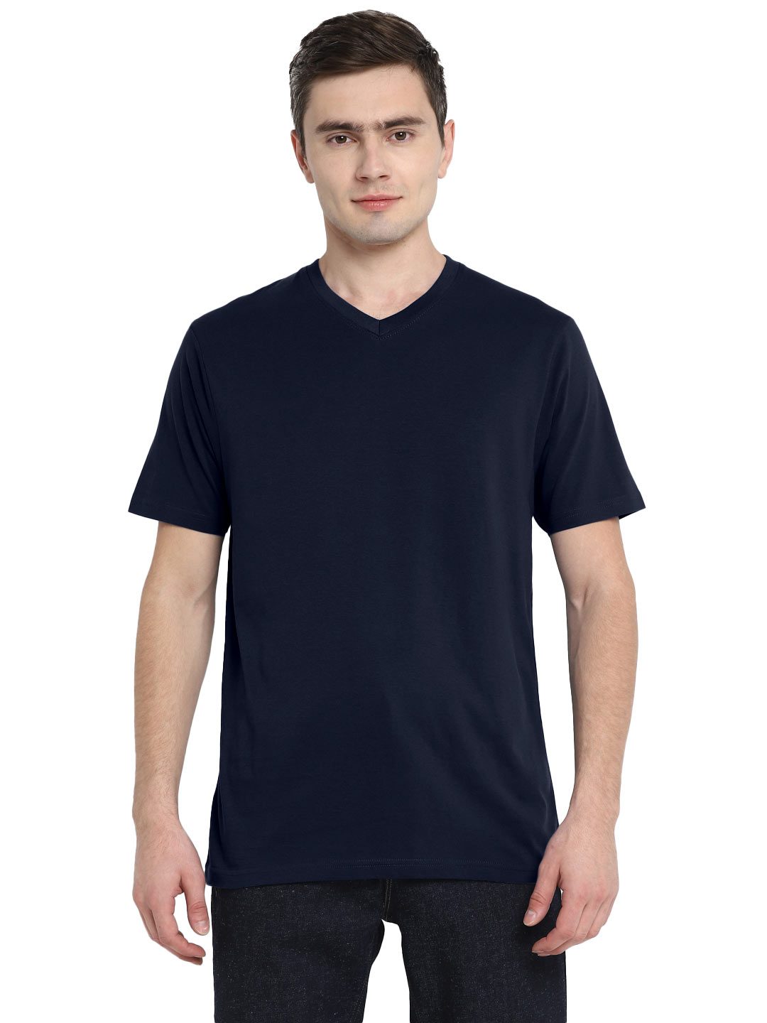 Men's Pima Cotton Jersey V-Neck T-Shirt