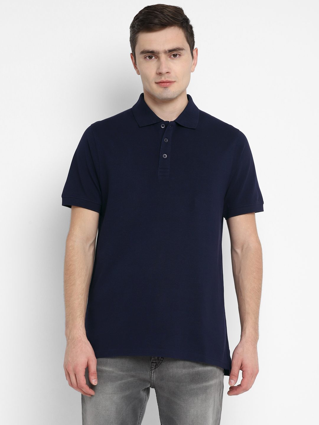 Men's Pima Cotton Pique Polo Collar Half Sleeves T-Shirt