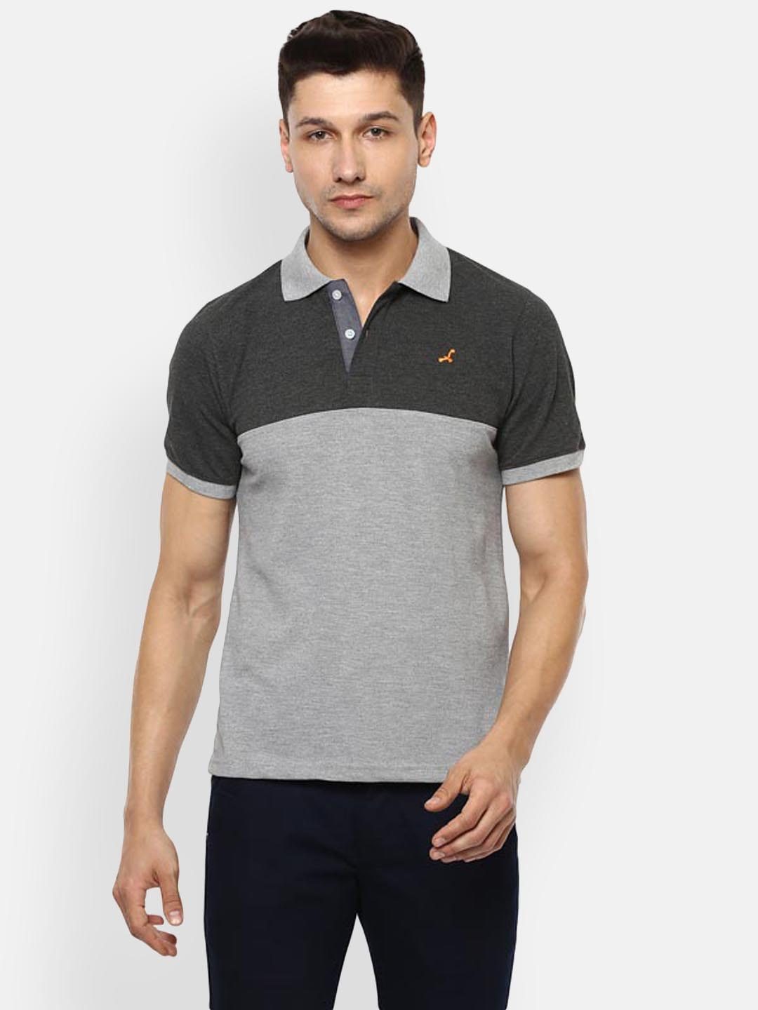 Men's Polo Collar T-Shirt ColorBlock