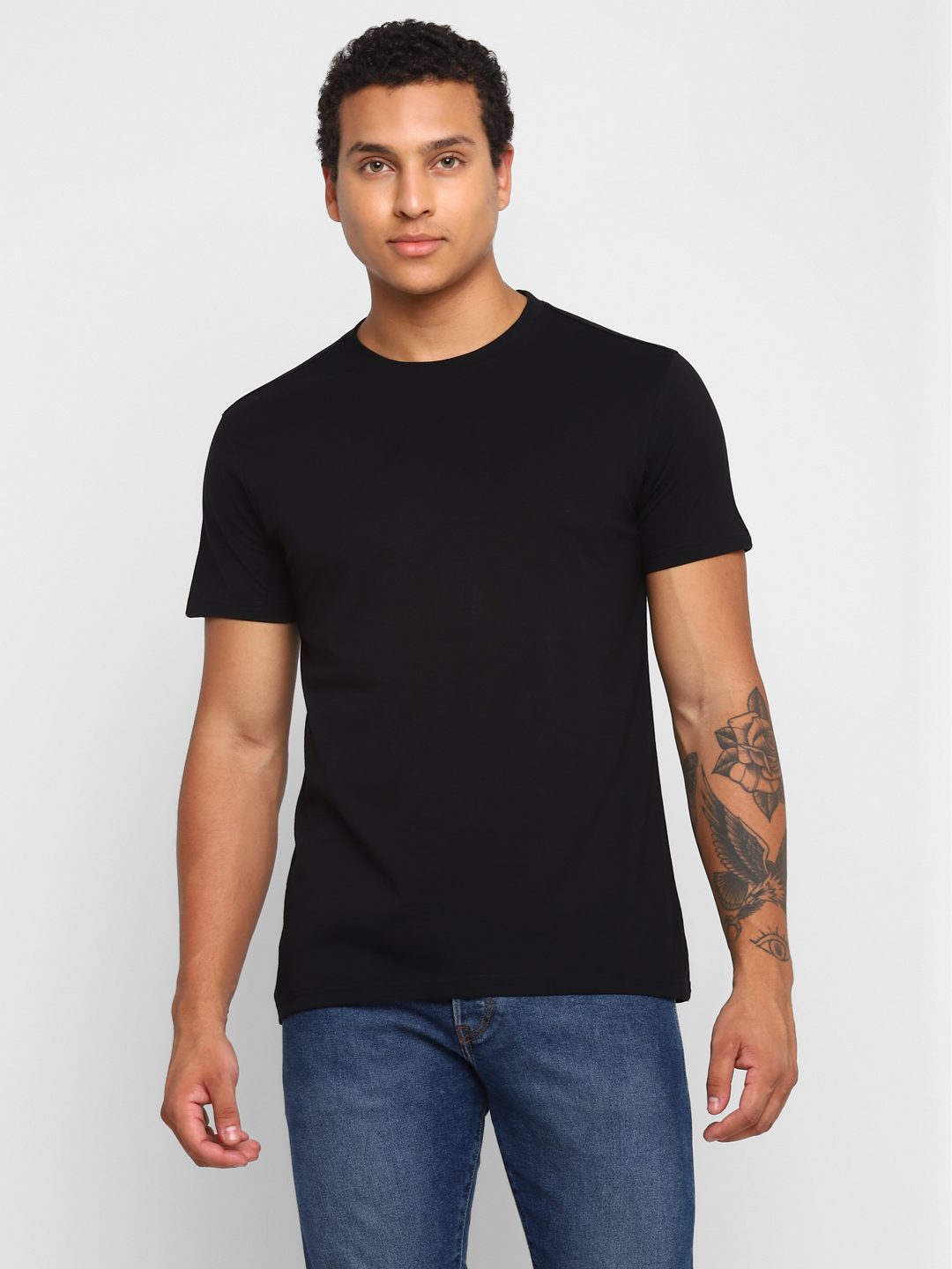 Men's Round Neck 100% Cotton Jersey T-Shirt